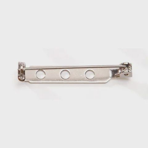 Brochespeld 32mm x10 zilver