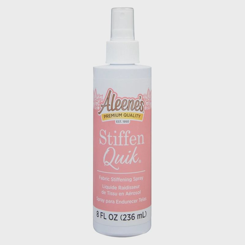 Stiffen-Quick fabric stiffening spray