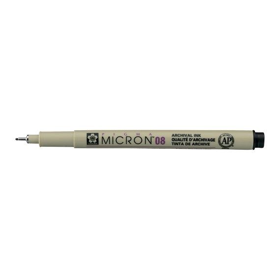 Pigma Micron 08 - 0.50 mm - Zwart