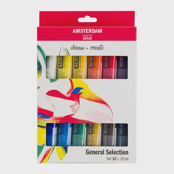 Amsterdam acrylverf set 12× 20 ml