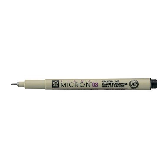 Pigma Micron 03 - 0.35 mm - Zwart