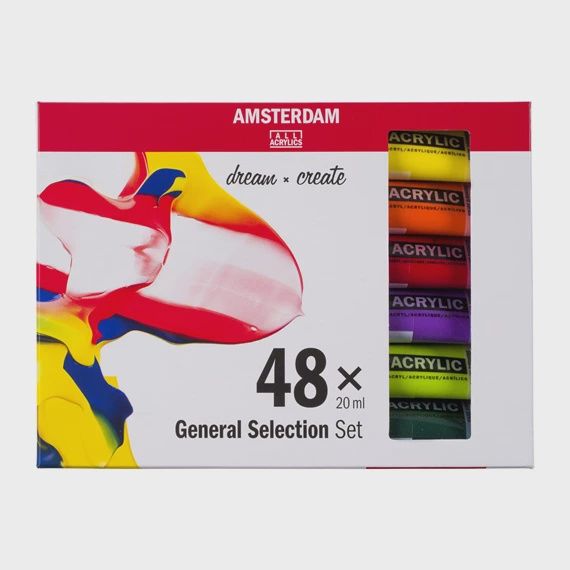 Standard Series acrylverf algemene selectie set | 48 × 20 ml