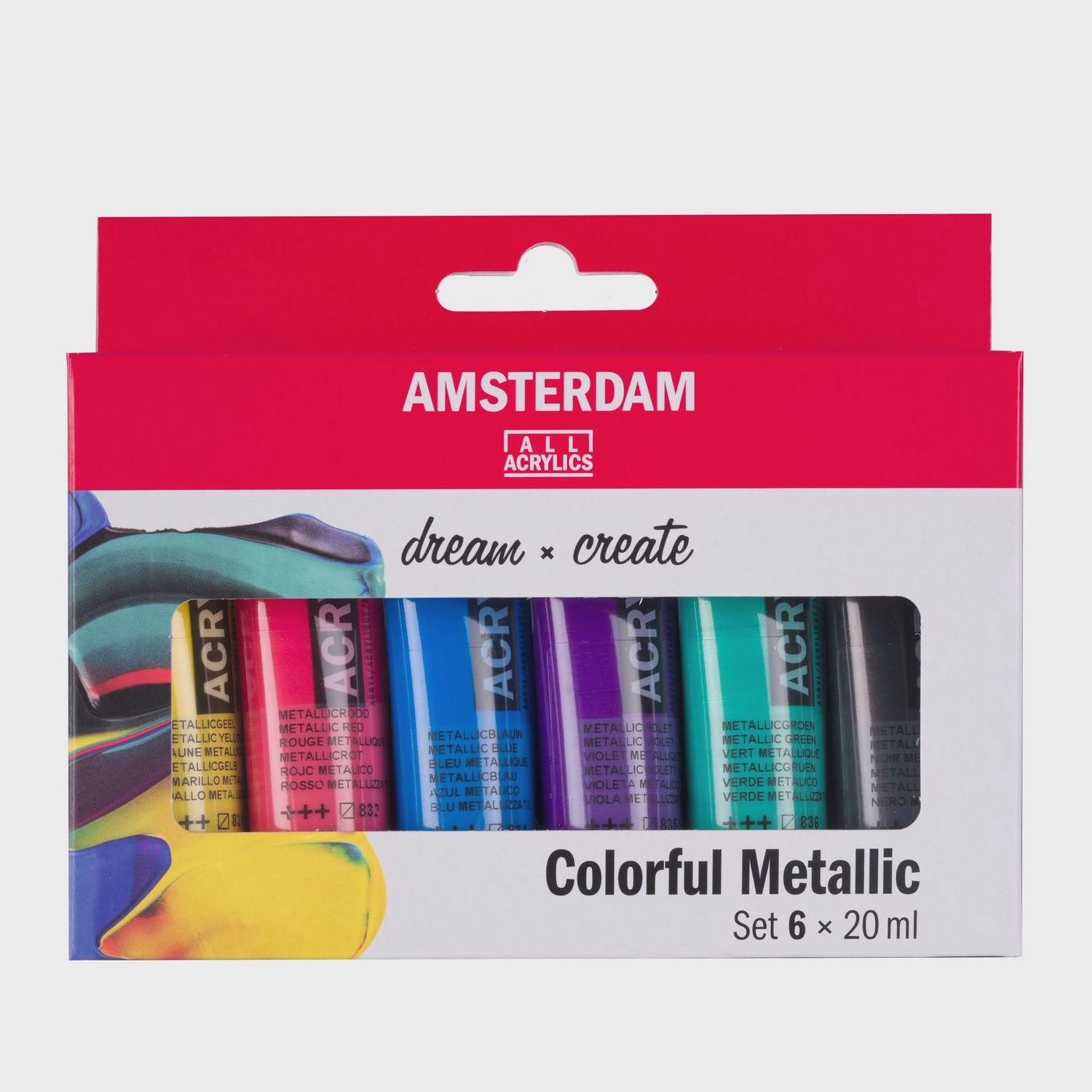 Standard Series acrylverf kleurrijke metallic set