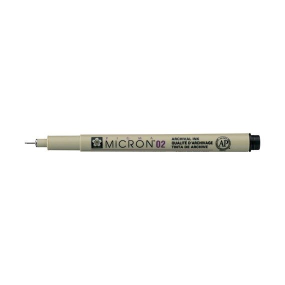 Pigma Micron 02 - 0.30 mm - Zwart