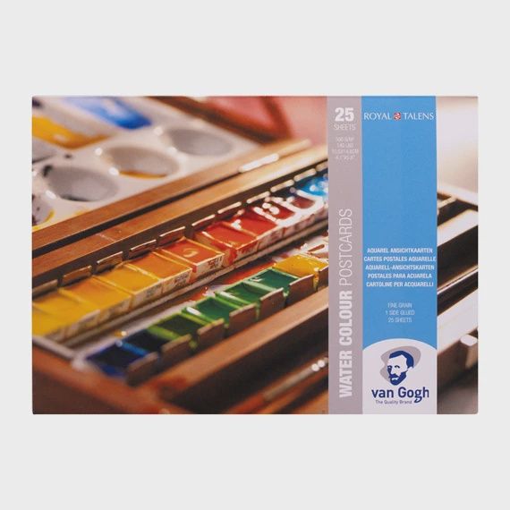 Aquarelverf Postkaart