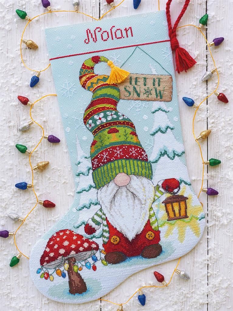 Borduurkit Gnome stocking