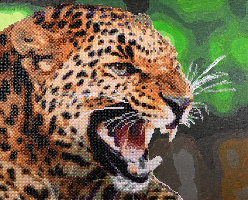 Ipaint&amp;dot kit luipaard
