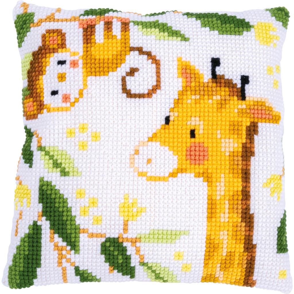 Kruissteekkussen Jungle dieren