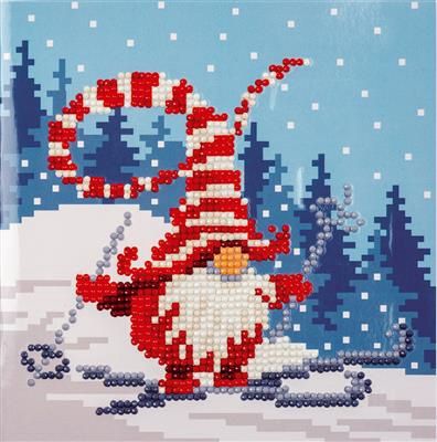 Diamond card kerstkabouter