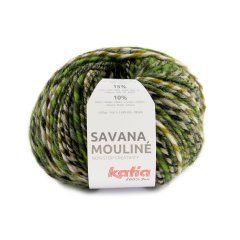 Savana Mouline, Kleur(nummer): 204 - Groen-Geelgroen-Grijs