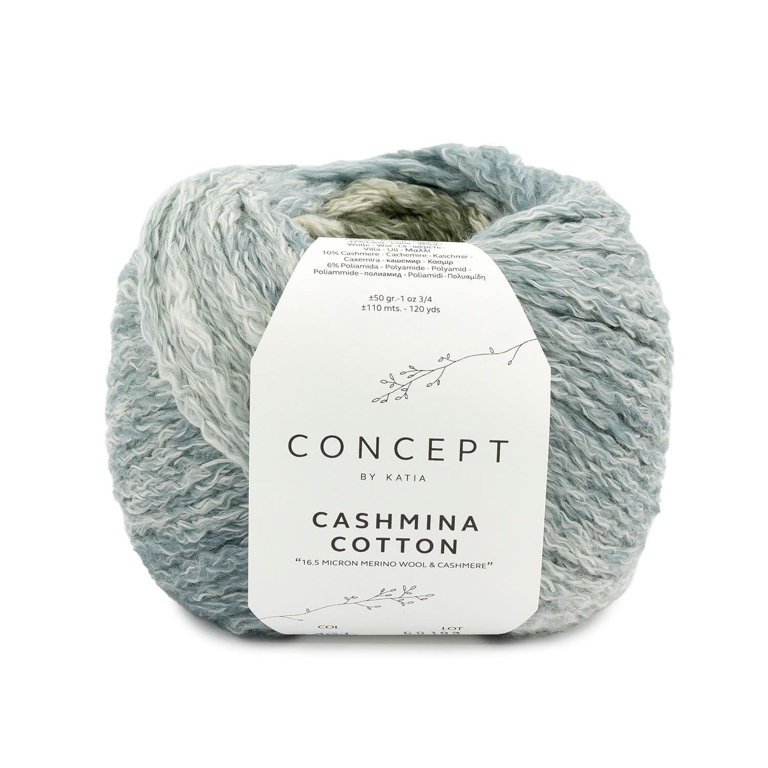 Cashmina Cotton, Kleur(nummer): 101 - Groen-Blauw