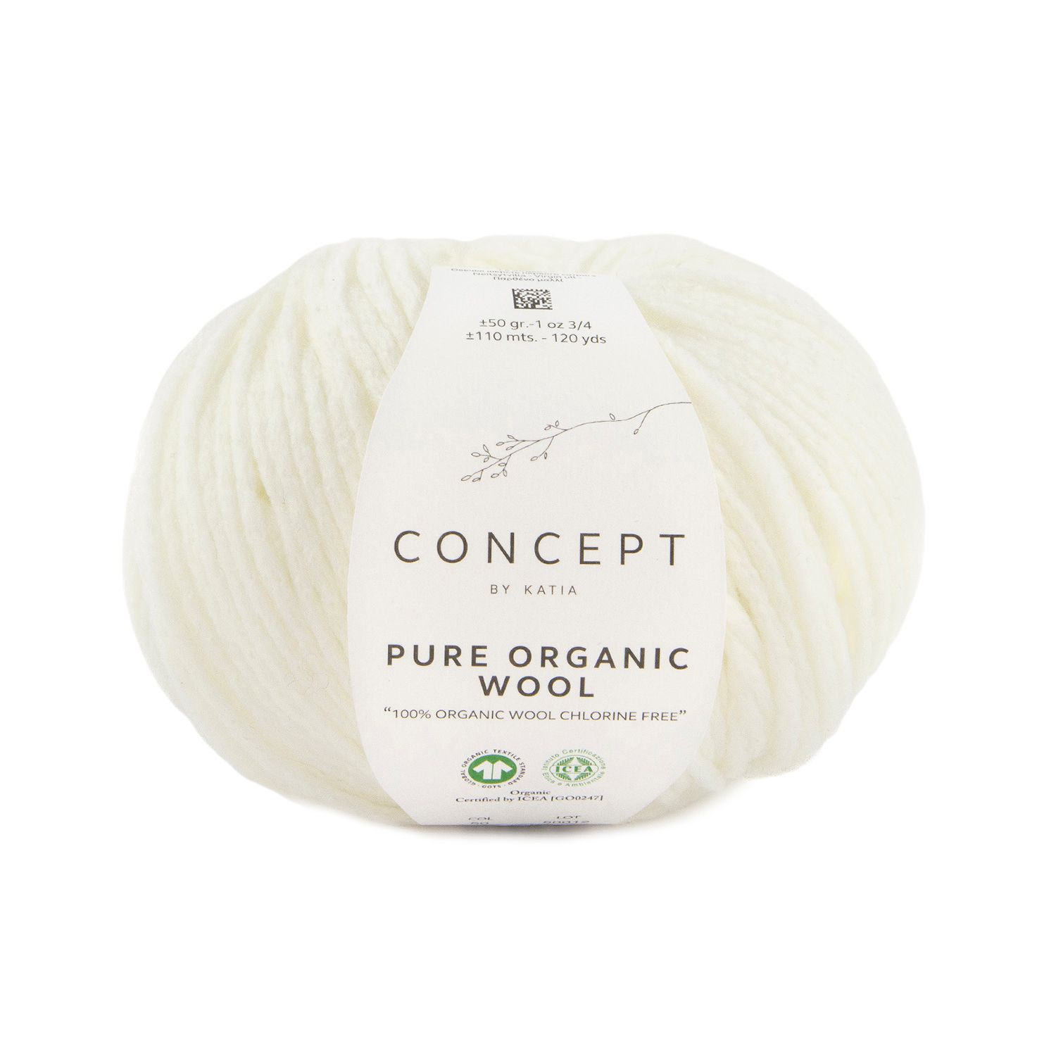 Pure Organic Wool, Kleur(nummer): 50 - Ecru