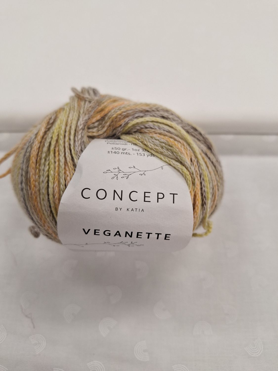 Veganette, Kleur(nummer): 100 - Reebruin-Mosterdgeel