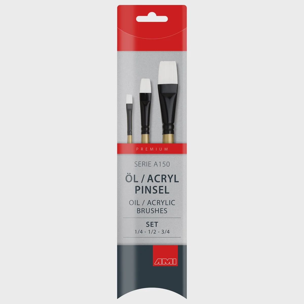 Olie- en acrylverfkwast A150 set 3st