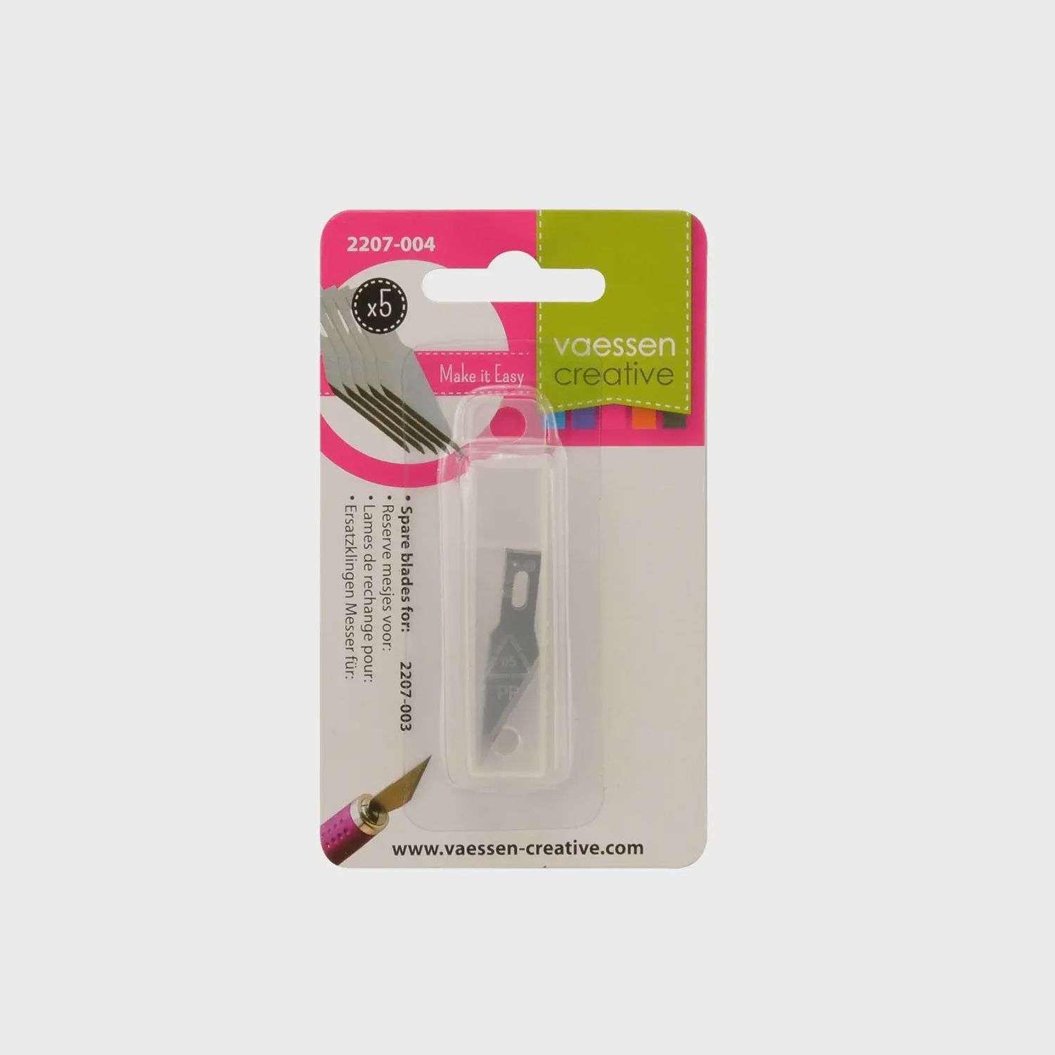 Reservemesjes voor Softgrip Hobbymes 5stuks