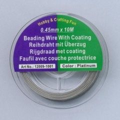 Staaldraad nyl.coat zilverkleur 0.45 mm 10 MT
