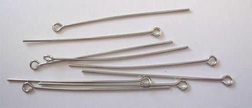 Kettelstiften eyepin zilverkl 45mm