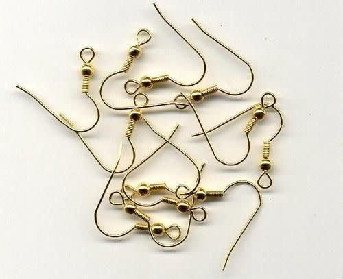 Oorhaakjes fish hook goudkl