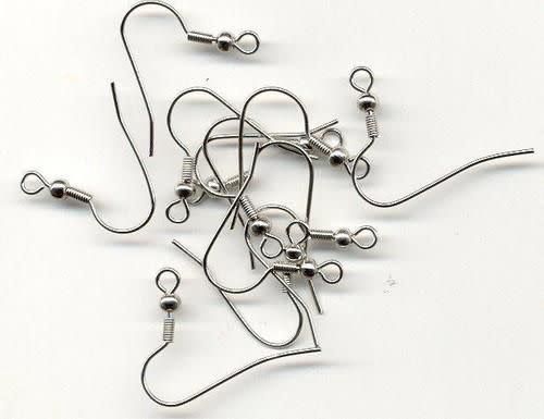 Oorhaakjes fish hook zilverkl.