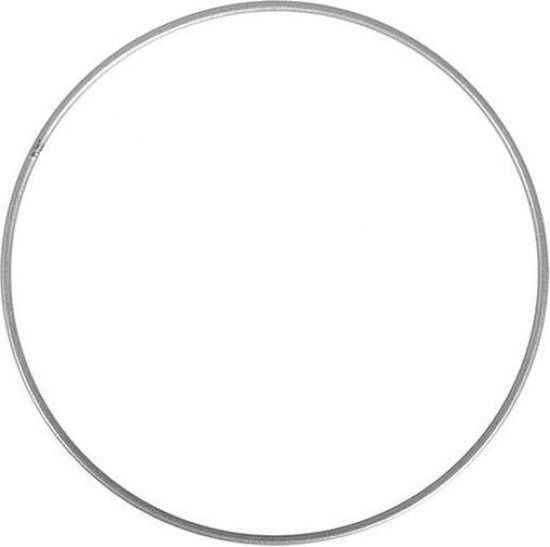 Metalen ringen grijs L, Size: 100 cm