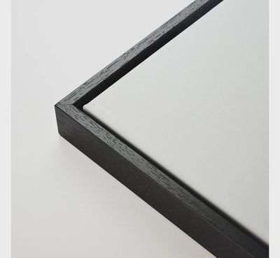 Baklijst satijn zwart