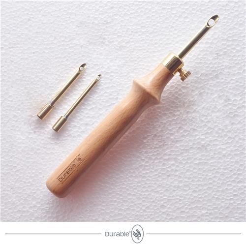 Punchnaald met 3 verwisselbare naalden van 3mm, 4mm en 5,5mm -