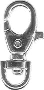 Karabiner zilverkl 35mm