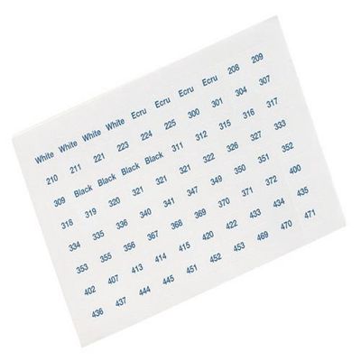 Kleurstickers borduurgarens