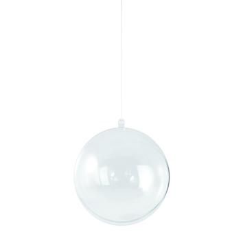 Plastic bal transparant 6 cm
