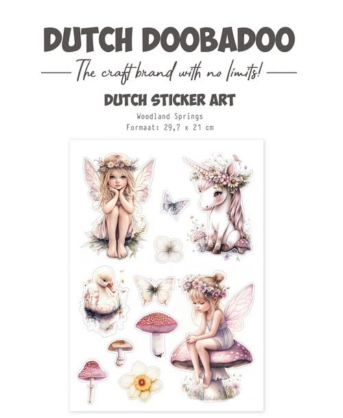 DDBD Transparant sticker Woodland Springs A4