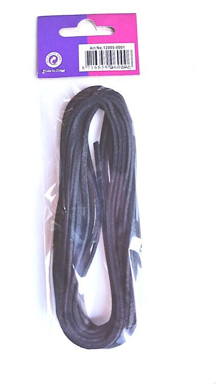 Suede/leerachtig koord- Zwart