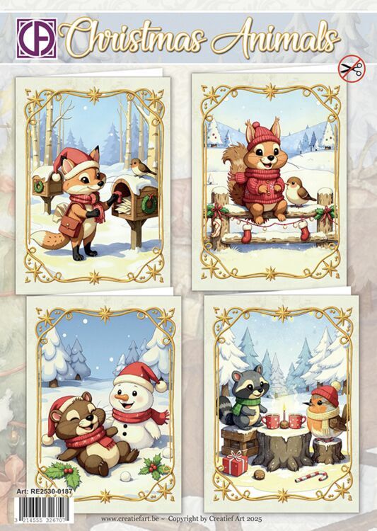 Christmas Animals - Kaartenpakket