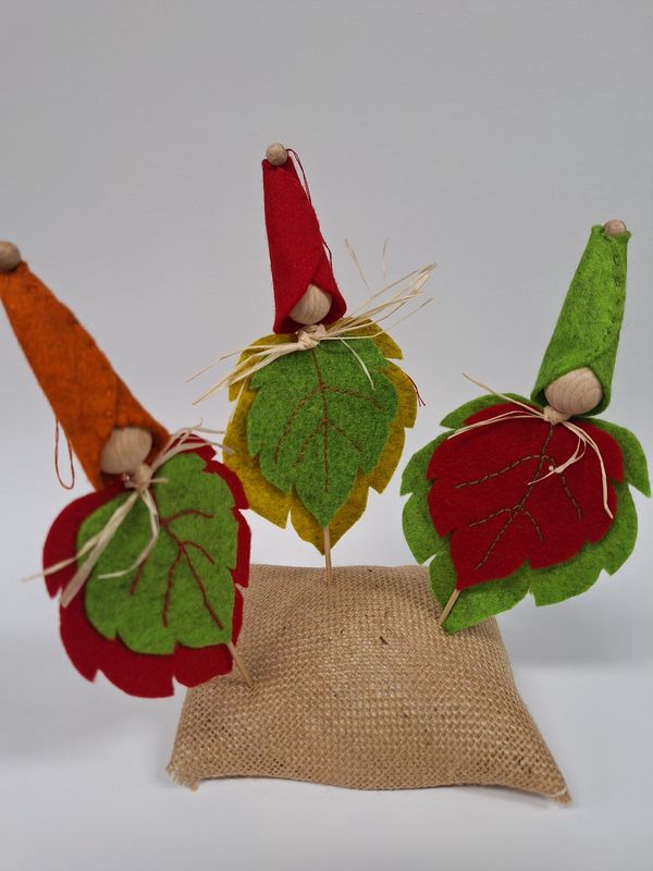 Herfst kabouter van (wol)vilt