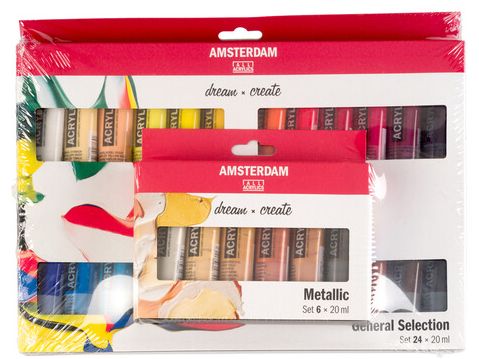 ACTIE! Standard Series acrylverf algemene selectie set | 24 × 20 ml