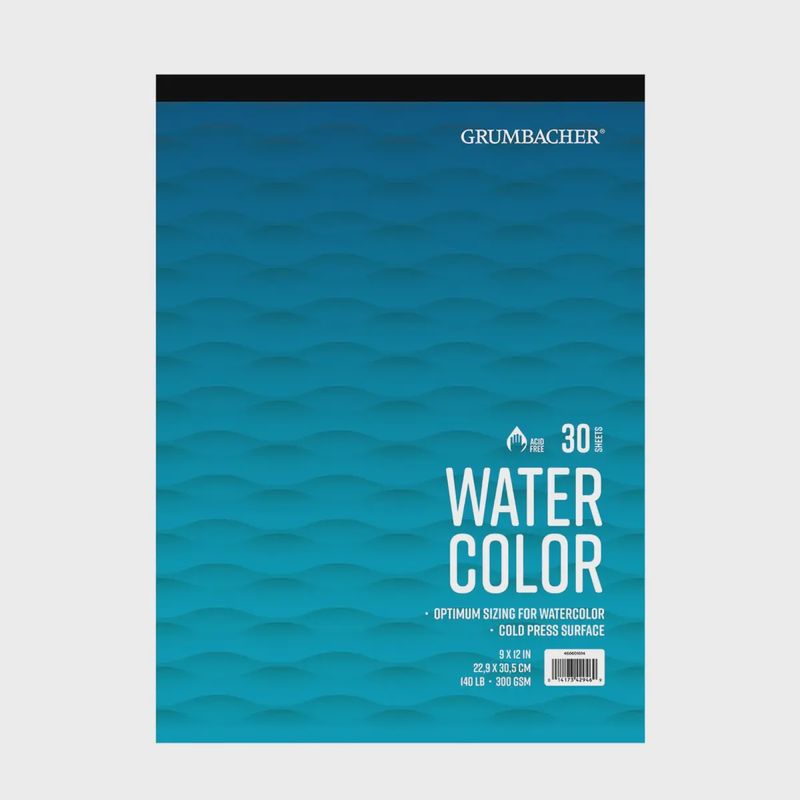Watermat 300G, 30 vellen, klein, 22,9x30,5cm
