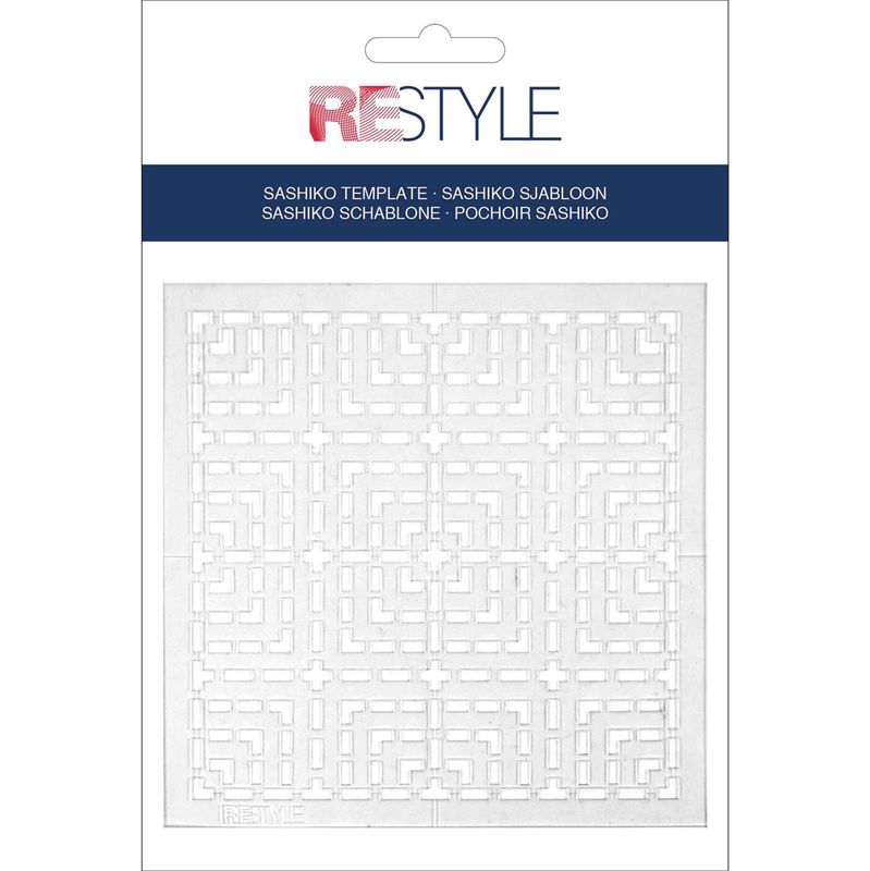 Sashiko sjabloon vierkanten