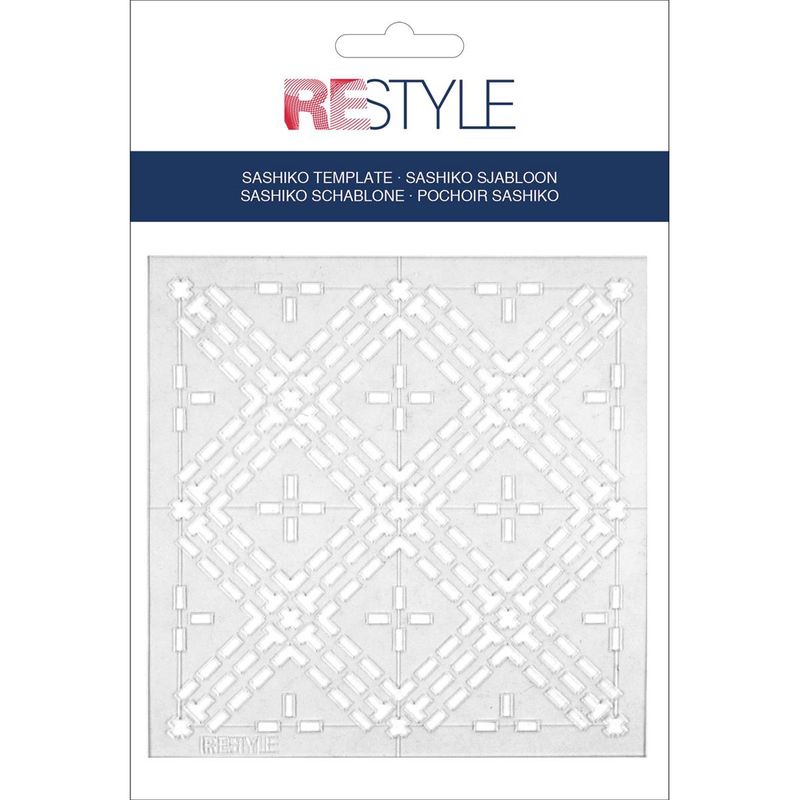 Sashiko sjabloon seigaiha (golven)
