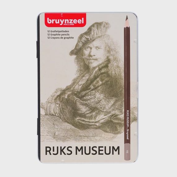Blik 12 grafietpotloden Rijksmuseum - Rembrandt van Rijn