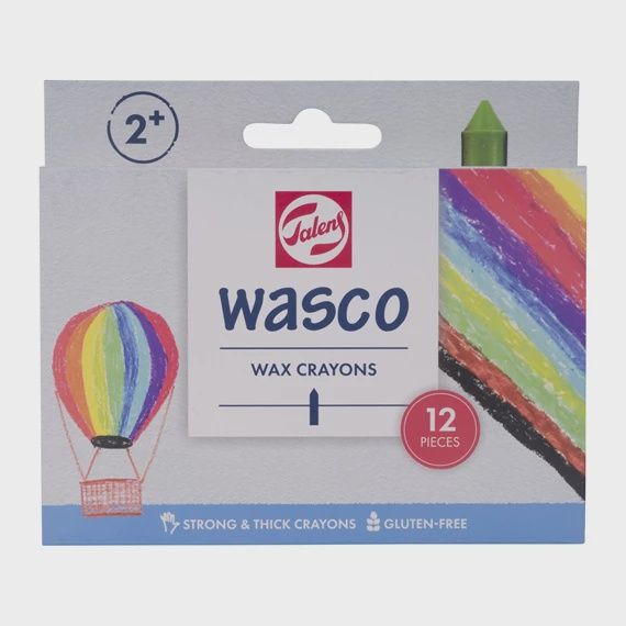 Wasco waskrijt set | 12 kleuren