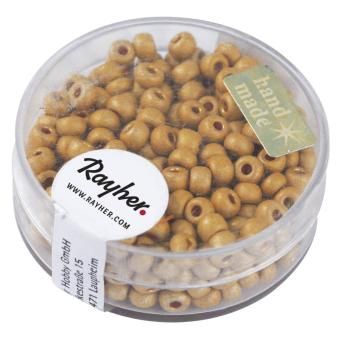 Metallic-rocailles 4mm mat goudgeel