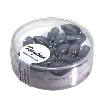 Glaskraal-druppel antraciet