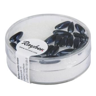 Glaskraal-rijstkorrel  nachtblauw