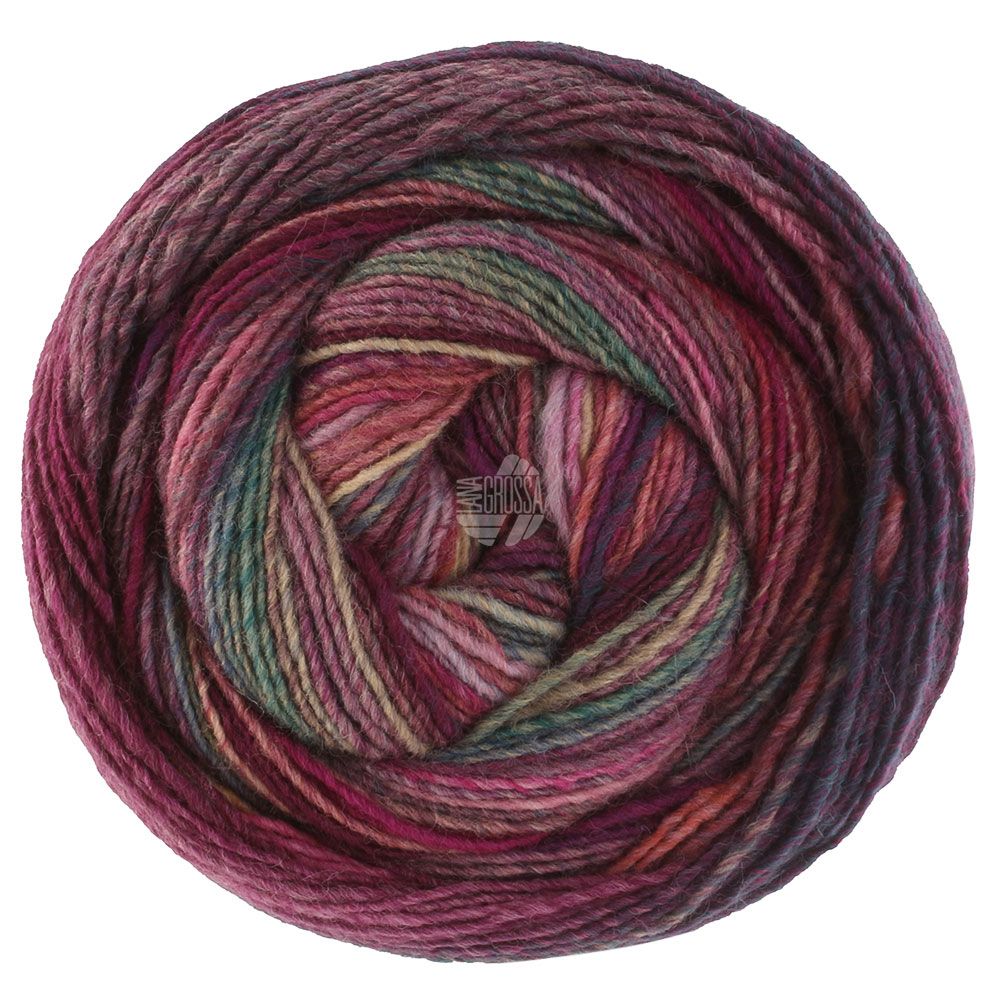 Gomitolo Intenso, Kleur: 237 - Zachtgeel/abrikoos/grijs/roze/paars/heide/fuchsia/aubergine