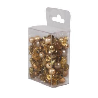 Glaskralenmix met effectkralen