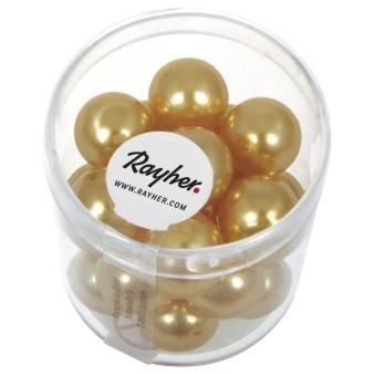 Renaissance glaskralen 12mm zonnegeel