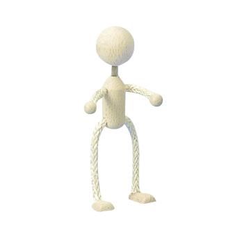Houten popjes/Sisal (L)