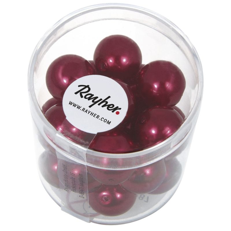 Renaissance glaskralen 12mm klassiek rood