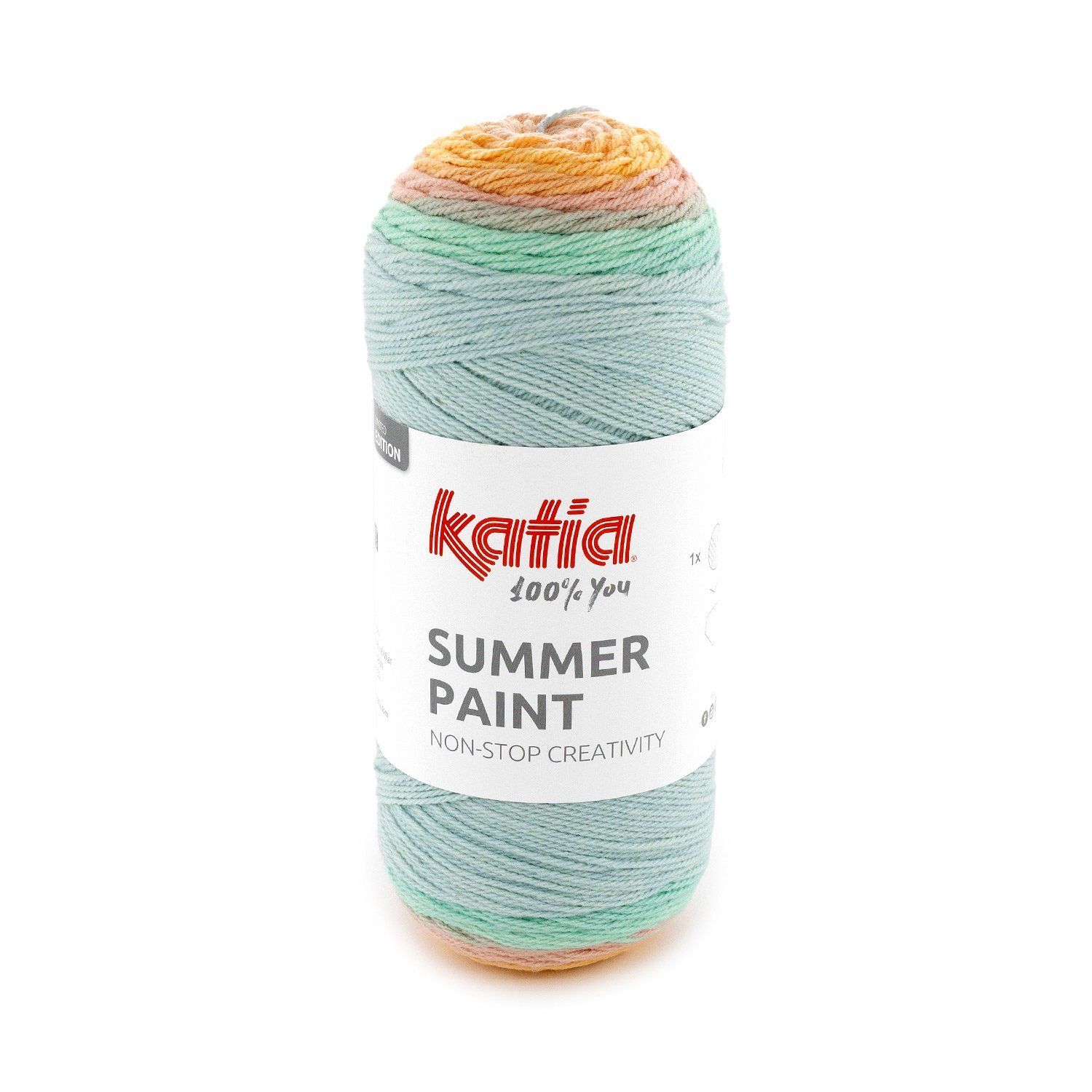 Summer Paint, Kleur(nummer): 501 - Pastel blauw-Lichtroze-Licht oranje