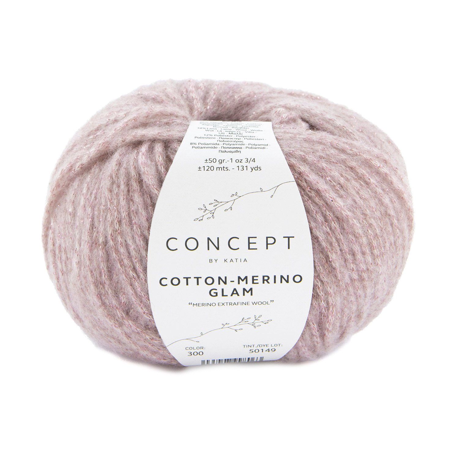 Cotton-Merino Glam, Kleur(nummer): 300 - Bleekrood
