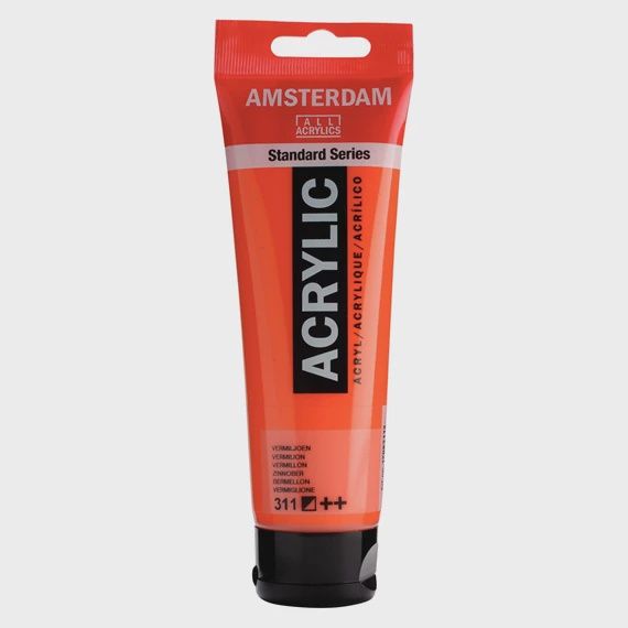 Amsterdam Acrylverf 120ml, Kleur: 311 Vermiljoen